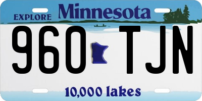 MN license plate 960TJN