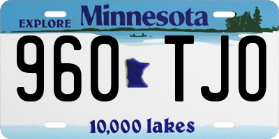 MN license plate 960TJO