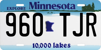 MN license plate 960TJR