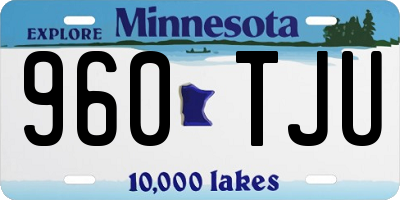 MN license plate 960TJU
