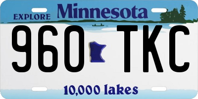 MN license plate 960TKC