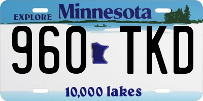 MN license plate 960TKD