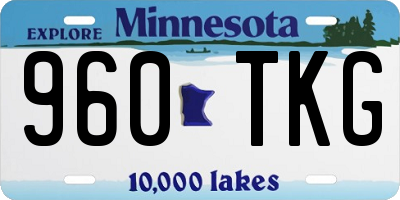 MN license plate 960TKG
