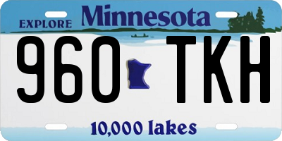 MN license plate 960TKH