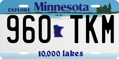 MN license plate 960TKM