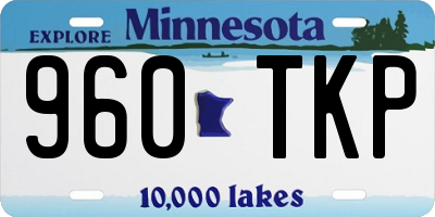 MN license plate 960TKP