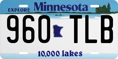 MN license plate 960TLB