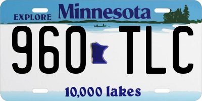 MN license plate 960TLC