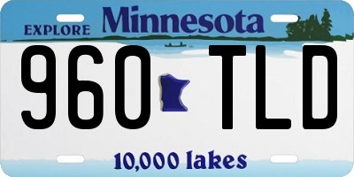 MN license plate 960TLD