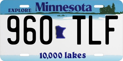 MN license plate 960TLF