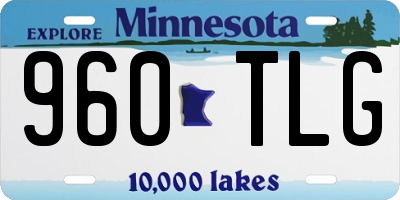 MN license plate 960TLG