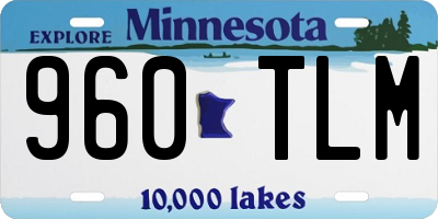 MN license plate 960TLM