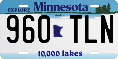 MN license plate 960TLN