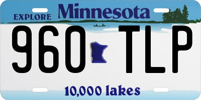 MN license plate 960TLP