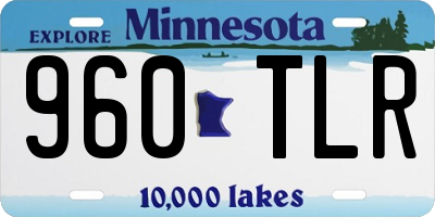 MN license plate 960TLR