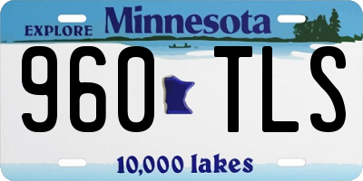 MN license plate 960TLS