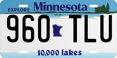 MN license plate 960TLU