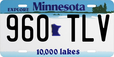 MN license plate 960TLV