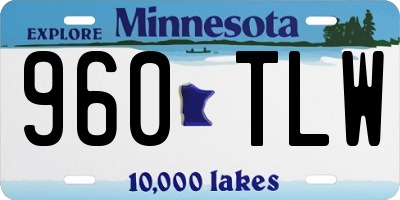 MN license plate 960TLW