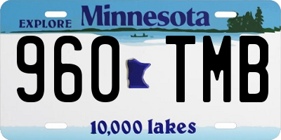 MN license plate 960TMB
