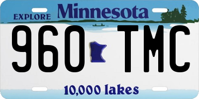 MN license plate 960TMC