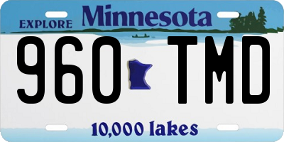 MN license plate 960TMD