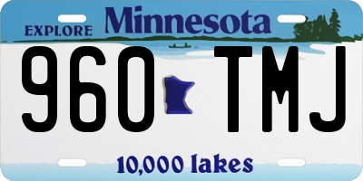 MN license plate 960TMJ