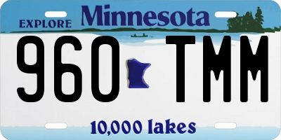 MN license plate 960TMM