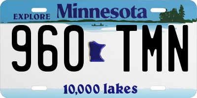 MN license plate 960TMN