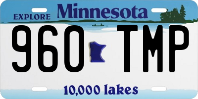 MN license plate 960TMP