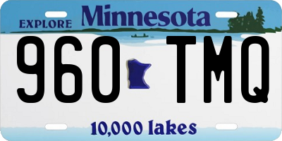 MN license plate 960TMQ