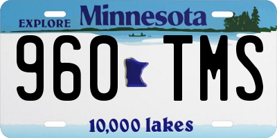 MN license plate 960TMS