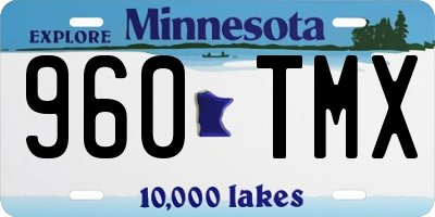 MN license plate 960TMX