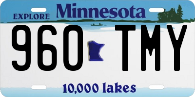 MN license plate 960TMY