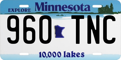 MN license plate 960TNC