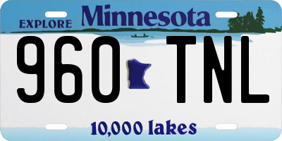 MN license plate 960TNL