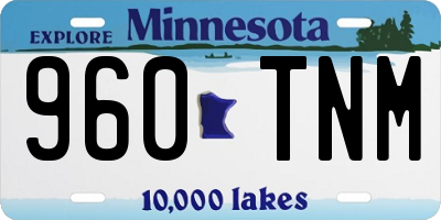 MN license plate 960TNM
