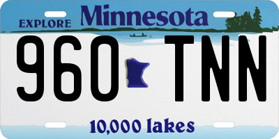 MN license plate 960TNN