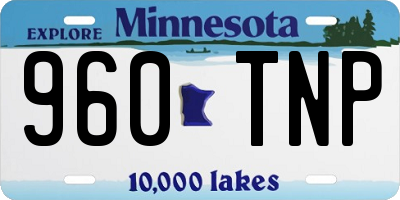MN license plate 960TNP