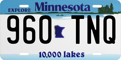 MN license plate 960TNQ