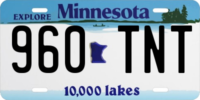 MN license plate 960TNT