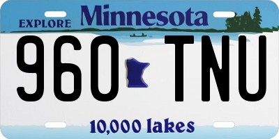 MN license plate 960TNU