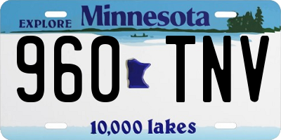 MN license plate 960TNV