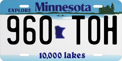 MN license plate 960TOH