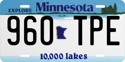 MN license plate 960TPE