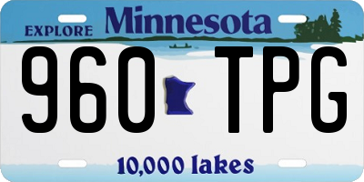 MN license plate 960TPG