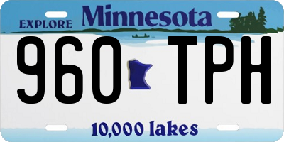 MN license plate 960TPH