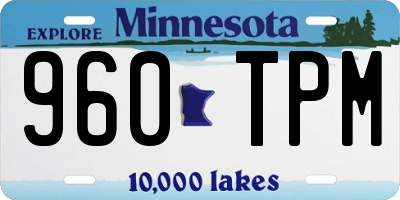 MN license plate 960TPM