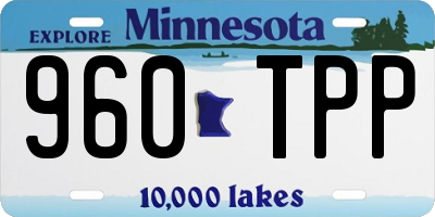 MN license plate 960TPP