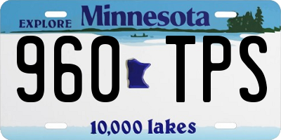 MN license plate 960TPS
